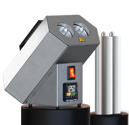 Kartuschenheizgerät digital mit zwei Heizrohren für 310-ml-Kartuschen, 600 Watt Leistung und stufenloser Temperaturregelung bis 175 °C